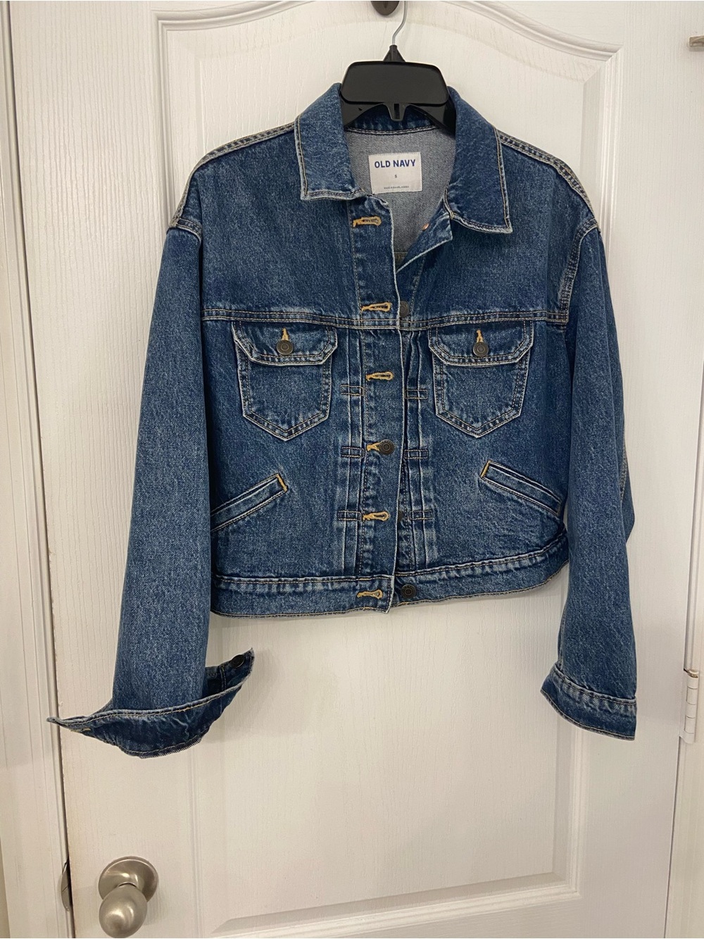 Old Navy Medium Wash Denim Trucker Jacket